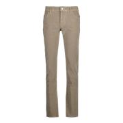 Jacob Cohën Modernt Slim-Fit Byxor Beige, Herr