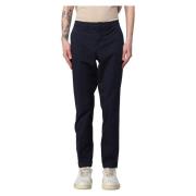 Fay Cropped Trousers Blue, Herr
