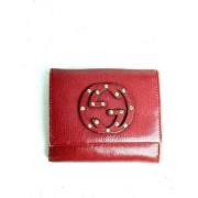 Gucci Vintage Andrahands Plånböcker Red, Dam