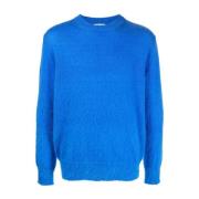 Off White `Arrow` Stickad Crew-Neck Tröja Blue, Herr