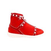 Valentino Vintage Pre-owned Polyester sneakers Red, Dam