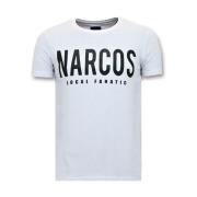 Local Fanatic T-shirt Män med Push - Narcos Pablo Escobar White, Herr