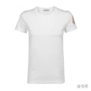 Moncler F10938C71600V8102 T-shirt, Stiligt Design White, Dam
