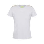 Elisabetta Franchi Rundhalsad T-shirt White, Dam