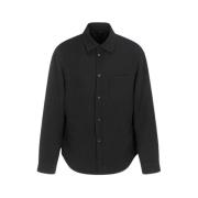 Balenciaga Ull Gabardine Unisex Väst Black, Herr