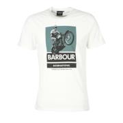 Barbour Archie Graphic-Print T-Shirt White, Herr