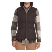 Barbour Quiltad Fleece Liner Vest Brown, Dam