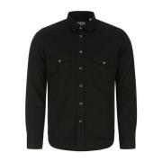 PT Torino Svart Jeansskjorta Black, Herr