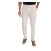 Fay Slim Fit Chino med Rullkant White, Herr