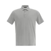 Herno Herr Crepe Polo Shirt - Jpl00115U 52005 Gray, Herr