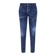 Dsquared2 Modernt och mångsidigt Skinny Jeans för kvinnor Blue, Dam