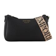 Emporio Armani Kvinnors Baguette Axelväska Black, Dam