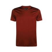Emporio Armani V-Hals T-Shirt Red, Herr