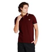 Fred Perry Granate 597 Twin Tipped Skjorta Brown, Herr