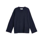 Gant Oversize Ull och Kashmirtröja Blue, Dam