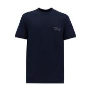 Kiton Nya Texturer T-Shirts Blue, Herr