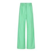 Rotate Birger Christensen Fluo Green Stretch Viscose Blend Byxor Green...