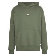 New Balance Grafisk French Terry Hoodie Green, Herr