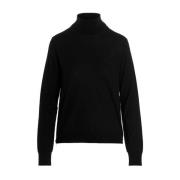 Maison Margiela Bekväm och stilfull rullkrage tröja Black, Dam