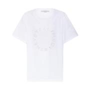 Stella McCartney T-shirt med logotyp White, Dam