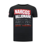 Local Fanatic T Shirt Med Tryck Narcos Billionaire Black, Herr