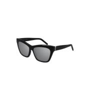 Saint Laurent Stiliga solglasögon för varje look Black, Unisex