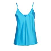 Forte Forte Sleeveles topp Blue, Dam