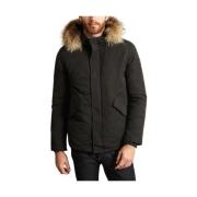 Jott Svart Twill Parka Black, Herr