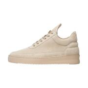 Filling Pieces Låg Topp Mocka Alla Beige Beige, Unisex