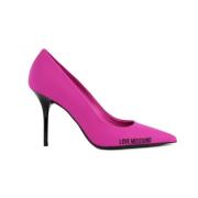 Love Moschino Fuchsia Tyg Decollete Pink, Dam