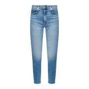 Rag & Bone High-waisted skinny jeans Blue, Dam