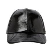 Courrèges Streetwear Logo Patch Baseball Cap Black, Herr