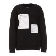 MM6 Maison Margiela Svarta Sweaters med Logo Black, Dam