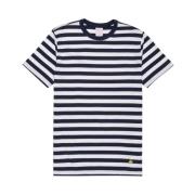 Brooks Brothers Randig T-shirt i Supima-bomull Blue, Herr