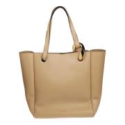 JW Anderson Stilren Champagne Corner Tote Bag Brown, Dam