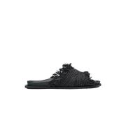 Inuikii Raffia Moon Mules Black, Dam