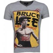 Local Fanatic Bruce Lee Hunter - Herr T Shirt - 4301G Gray, Herr