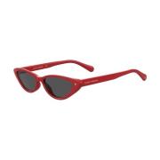 Chiara Ferragni Collection Röda solglasögon med gråa linser Red, Unise...