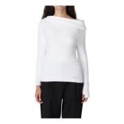 Liu Jo Mångsidig Stickad Skjorta för Kvinnor White, Dam