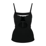 Nensi Dojaka Sleeveless Tops Black, Dam