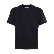 Ami Paris Svarta T-shirts och Polos med 98% Bomull Black, Herr