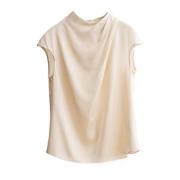 Ahlvar Gallery Lima silk top Beige, Dam