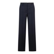 P.a.r.o.s.h. Stretch ull twill byxor Blue, Dam