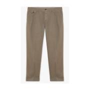 Brooks Brothers Taupe Stretch Bomulls Chinos Brown, Herr