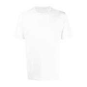 Maison Margiela Vit Jersey T-Shirt, Klassisk Passform White, Herr