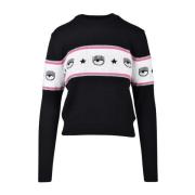 Chiara Ferragni Collection Svart Tröja för Kvinnor Black, Dam