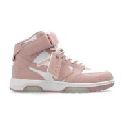 Off White Out Of Office höga sneakers Pink, Dam