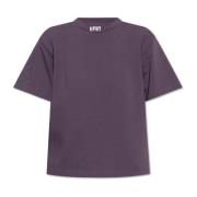 Heron Preston T-shirt med logotyp Purple, Dam