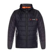 Plein Sport Vadderad Huva Jacka Black, Herr