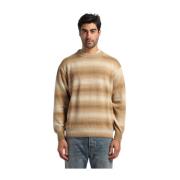 President's Round-neck Knitwear Beige, Herr